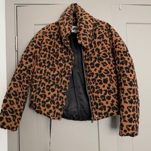 Apparis Leopard Puffer Jacket S